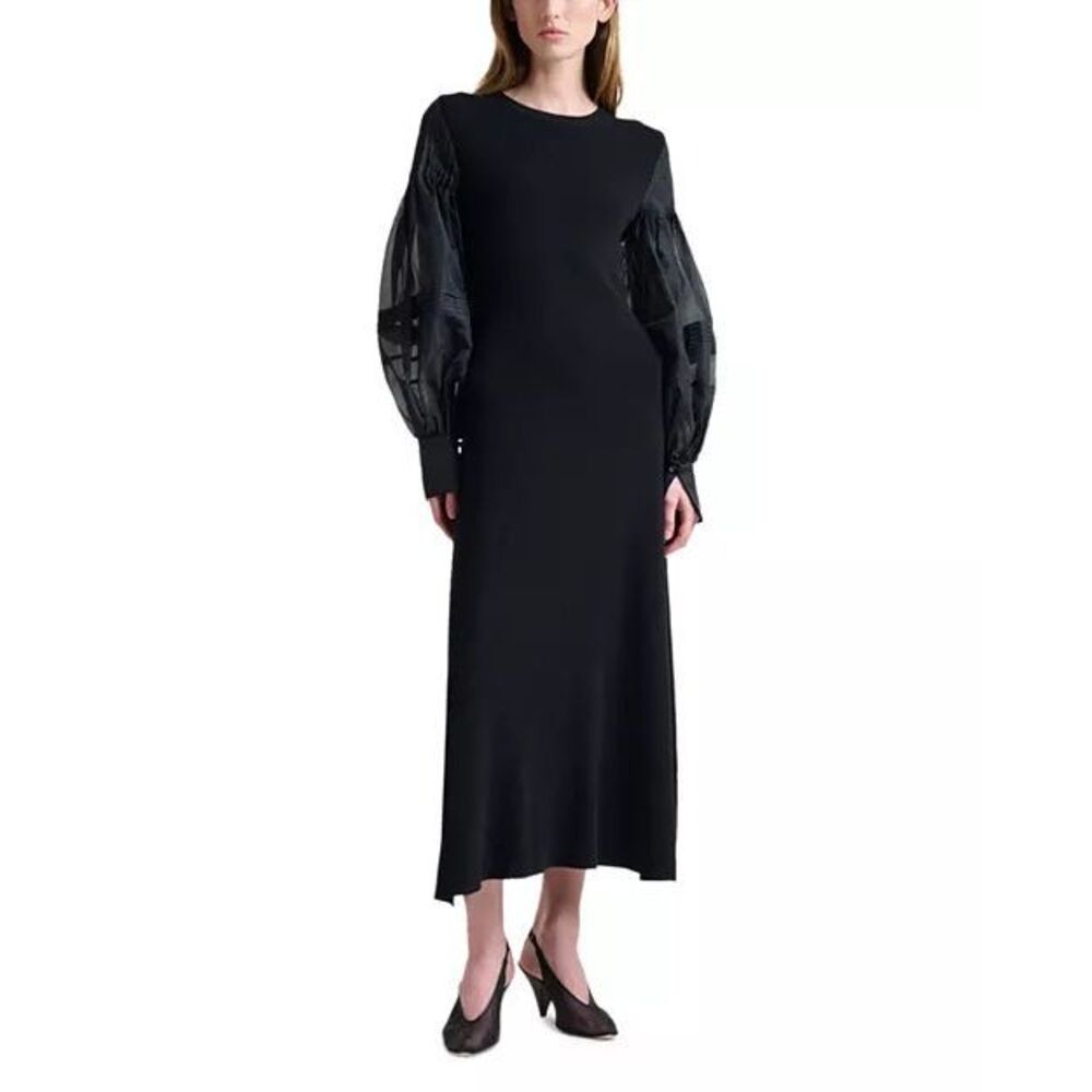 Altuzarra Carino Balloon Sleeve Silk Dress Size Medium $1995